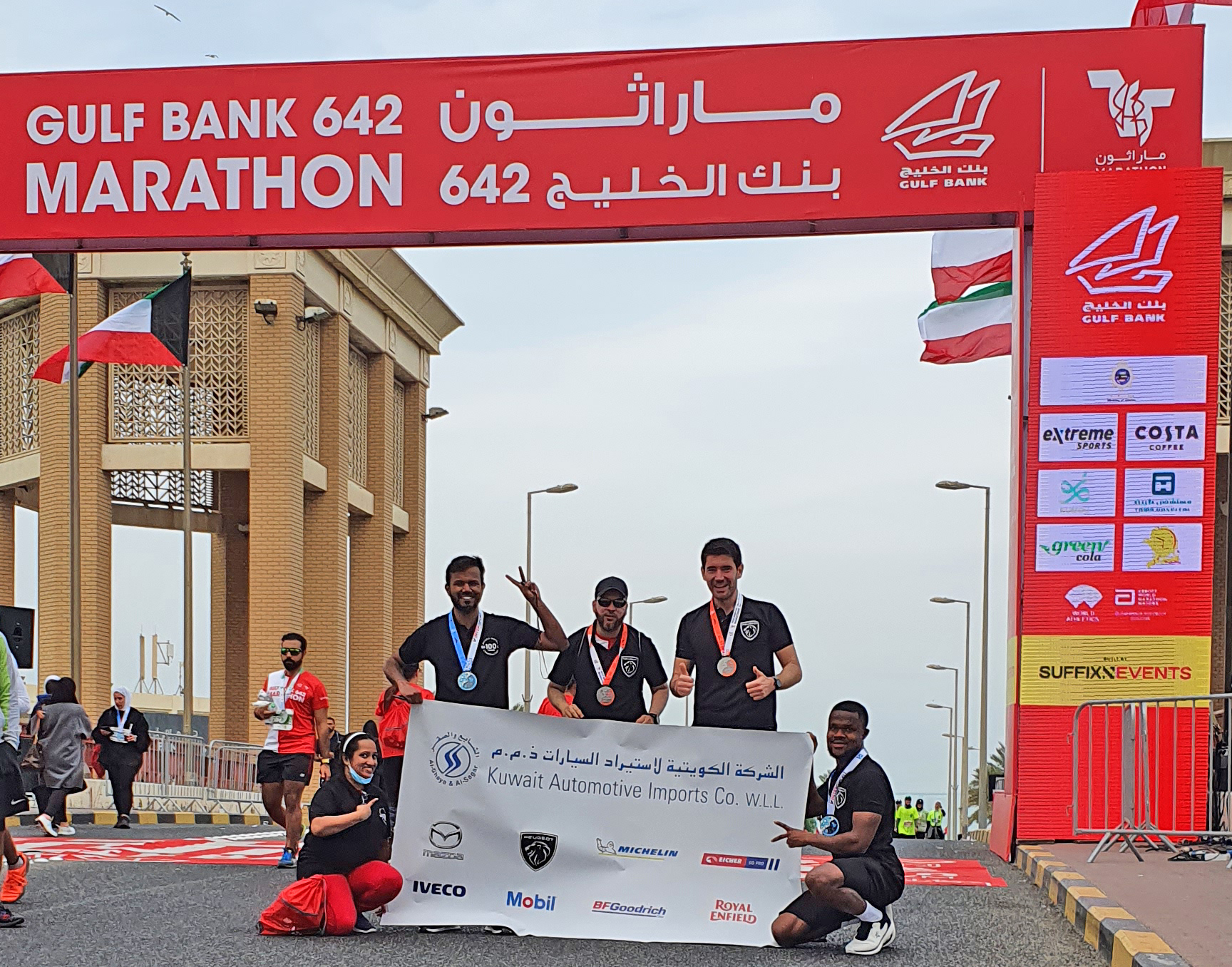 KAICO team’s heroes were present in Gulf Bank 642 Marathon